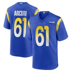 Nike AJ Arcuri Los Angeles Rams Game Royal Alternate Jersey - Men's