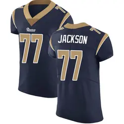 Alaric Jackson Los Angeles Rams Elite Navy Team Color Vapor Untouchable Jersey - Men's