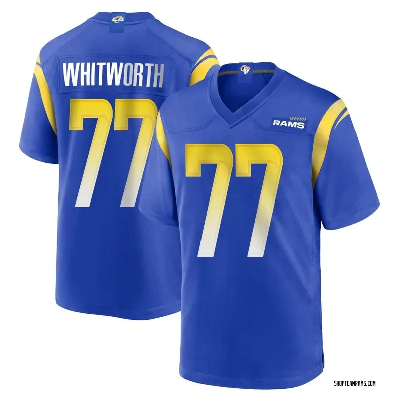 Nike Andrew Whitworth Los Angeles Rams Game Royal Alternate Jersey - Men's