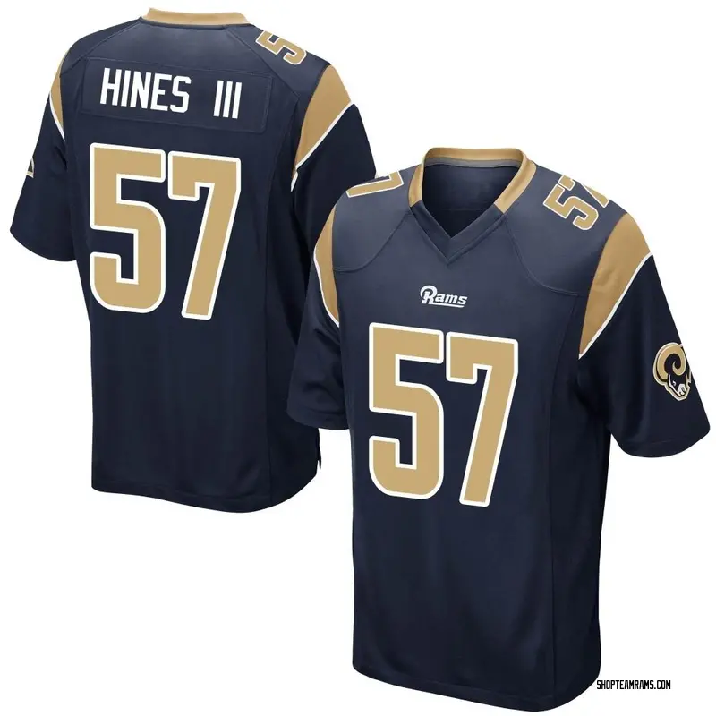 Nike Anthony Hines III Los Angeles Rams Game Navy Team Color Jersey - Youth