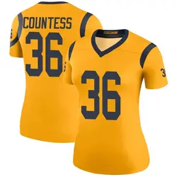 Nike Blake Countess Los Angeles Rams Legend Gold Color Rush Jersey - Women's