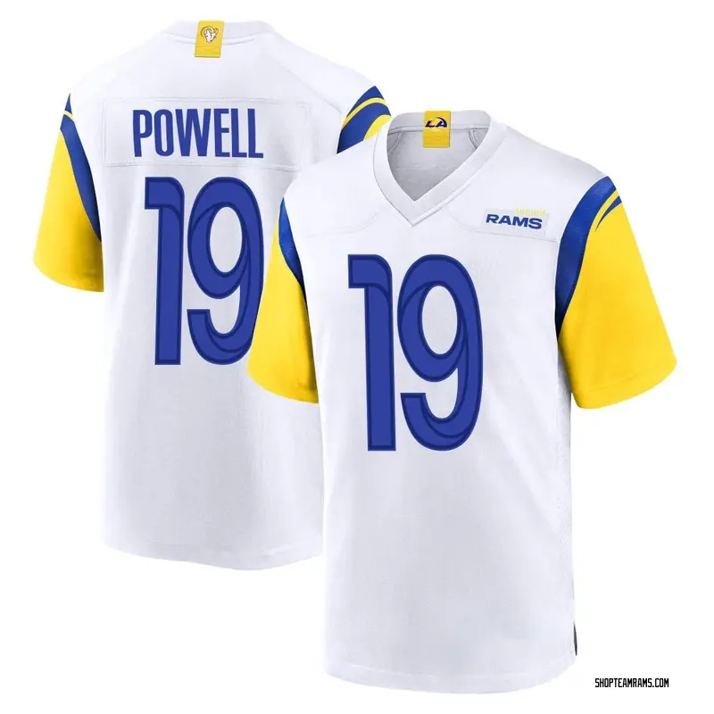 Nike Brandon Powell Los Angeles Rams Game White Jersey - Men's