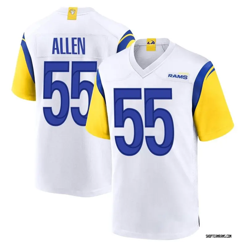 Nike Brian Allen Los Angeles Rams Game White Jersey - Men's
