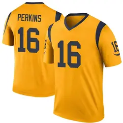Nike Bryce Perkins Los Angeles Rams Legend Gold Color Rush Jersey - Youth