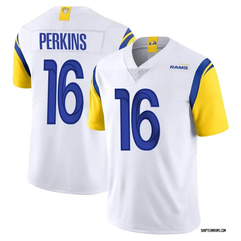 Nike Bryce Perkins Los Angeles Rams Limited White Vapor Untouchable Jersey - Youth