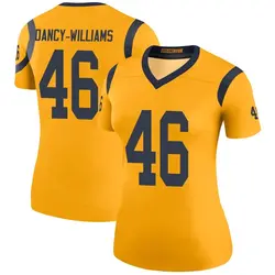 Nike Caesar Dancy-Williams Los Angeles Rams Legend Gold Color Rush Jersey - Women's
