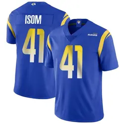 Nike Dan Isom Los Angeles Rams Limited Royal Alternate Vapor Untouchable Jersey - Men's