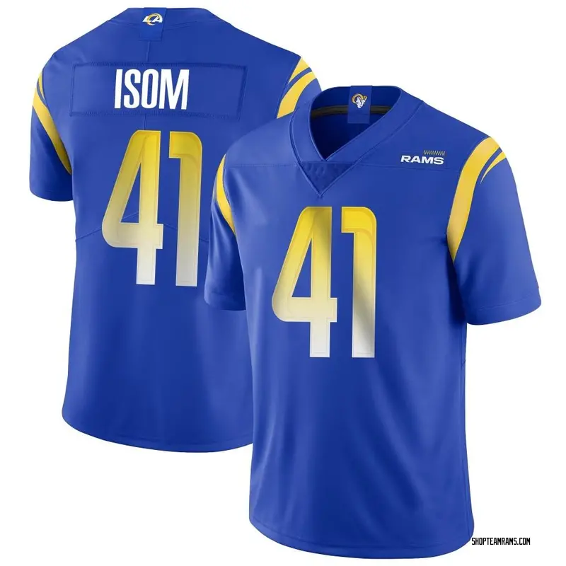 Nike Dan Isom Los Angeles Rams Limited Royal Alternate Vapor Untouchable Jersey - Youth