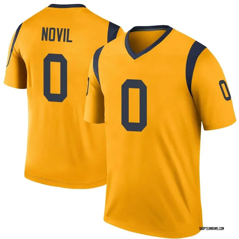 Nike Dion Novil Los Angeles Rams Legend Gold Color Rush Jersey - Men's