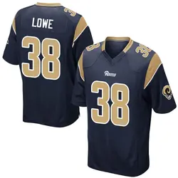 Nike Duron Lowe Los Angeles Rams Game Navy Team Color Jersey - Youth
