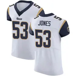 Nike Ernest Jones Los Angeles Rams Elite White Vapor Untouchable Jersey - Men's