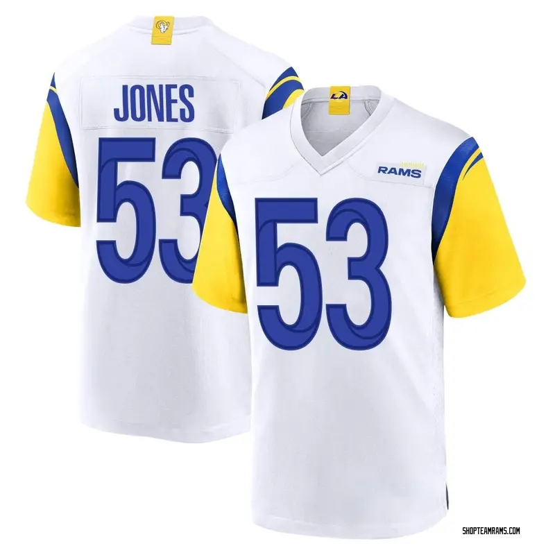Nike Ernest Jones Los Angeles Rams Game White Jersey - Men's