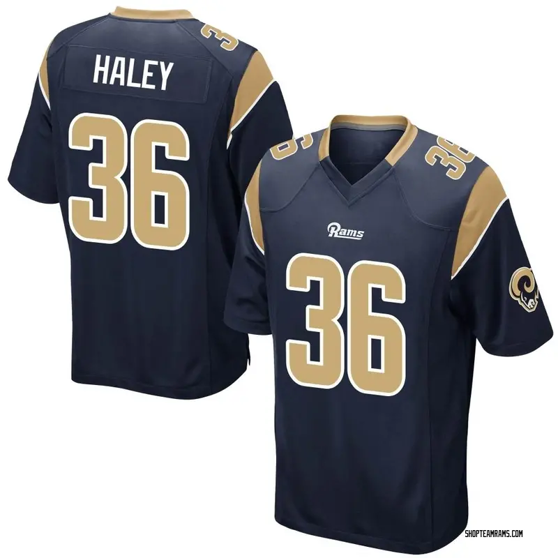 Nike Grant Haley Los Angeles Rams Game Navy Team Color Jersey - Men's