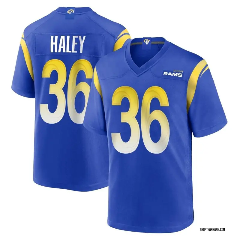 Nike Grant Haley Los Angeles Rams Game Royal Alternate Jersey - Men's