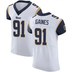 Nike Greg Gaines Los Angeles Rams Elite White Vapor Untouchable Jersey - Men's