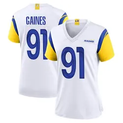 Nike Greg Gaines Los Angeles Rams Game White Jersey - Women's