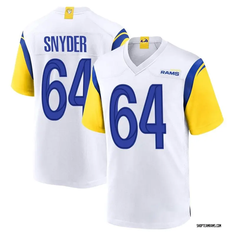 Nike Jack Snyder Los Angeles Rams Game White Jersey - Youth