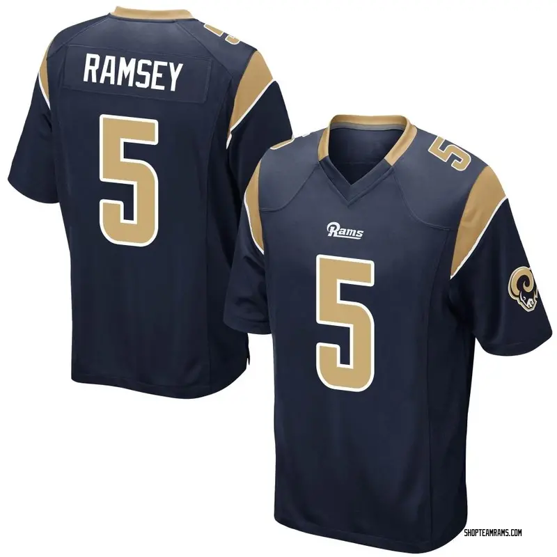 Nike Jalen Ramsey Los Angeles Rams Game Navy Jalen ey Team Color Jersey - Men's