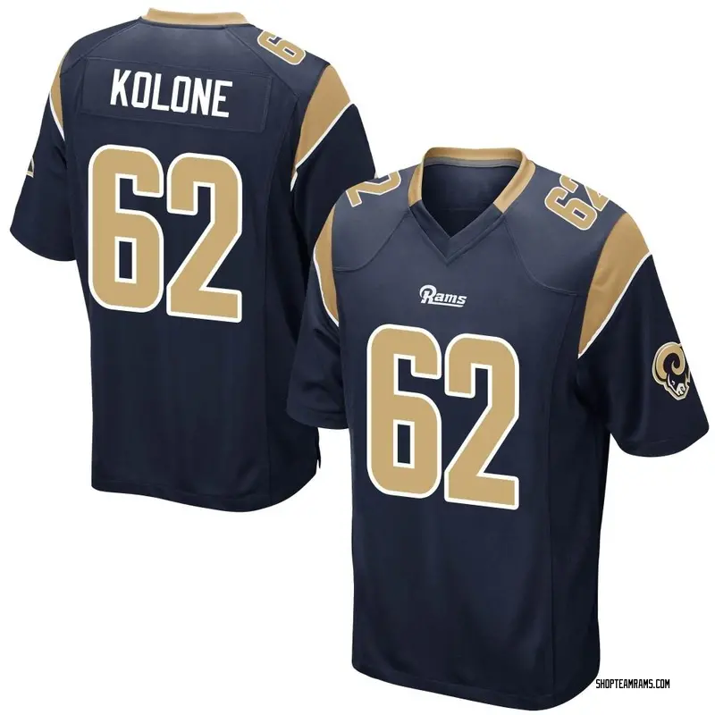 Nike Jeremiah Kolone Los Angeles Rams Game Navy Team Color Jersey - Youth