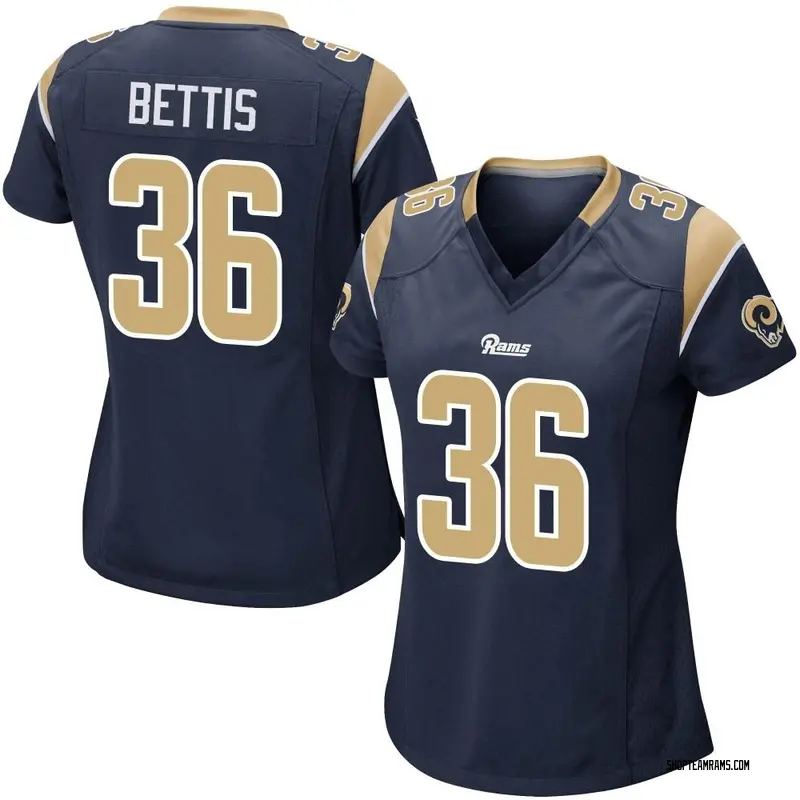 Nike Jerome Bettis Los Angeles Rams Game Navy Team Color Jersey - Women's