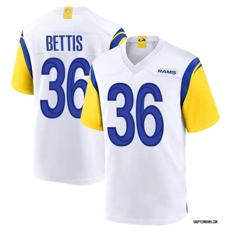 Nike Jerome Bettis Los Angeles Rams Game White Jersey - Youth