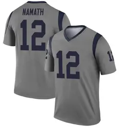 Nike Joe Namath Los Angeles Rams Legend Gray Inverted Jersey - Men's