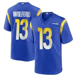 Nike John Wolford Los Angeles Rams Game Royal Alternate Jersey - Youth
