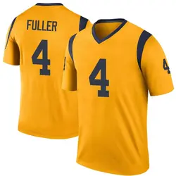 Nike Jordan Fuller Los Angeles Rams Legend Gold Color Rush Jersey - Men's