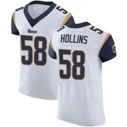 Nike Justin Hollins Los Angeles Rams Elite White Vapor Untouchable Jersey - Men's