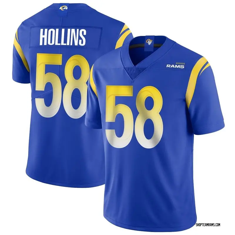Nike Justin Hollins Los Angeles Rams Limited Royal Alternate Vapor Untouchable Jersey - Youth