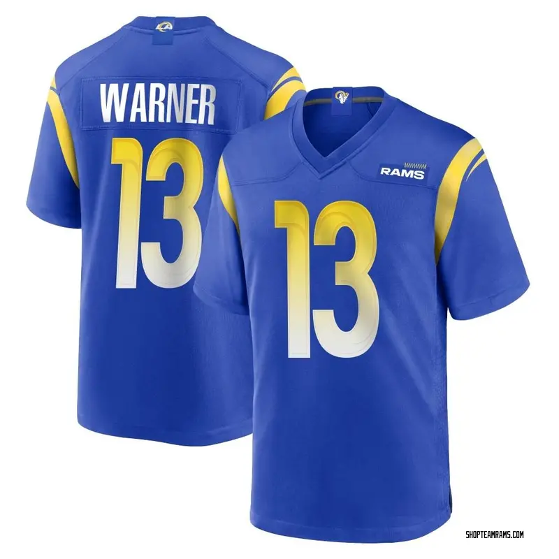 Nike Kurt Warner Los Angeles Rams Game Royal Alternate Jersey - Men's