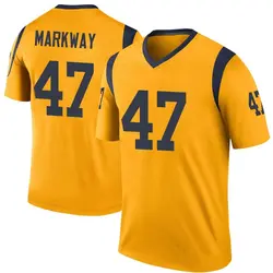 Nike Kyle Markway Los Angeles Rams Legend Gold Color Rush Jersey - Men's