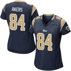 Nike Landen Akers Los Angeles Rams Game Navy Team Color Jersey - Women's