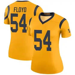 Nike Leonard Floyd Los Angeles Rams Legend Gold Color Rush Jersey - Women's