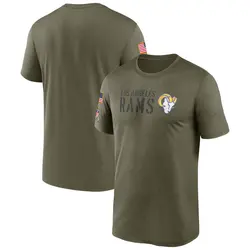 Nike Los Angeles Rams Legend Olive 2022 Salute to Service Team T-Shirt - Men's