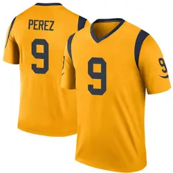 Nike Luis Perez Los Angeles Rams Legend Gold Color Rush Jersey - Youth