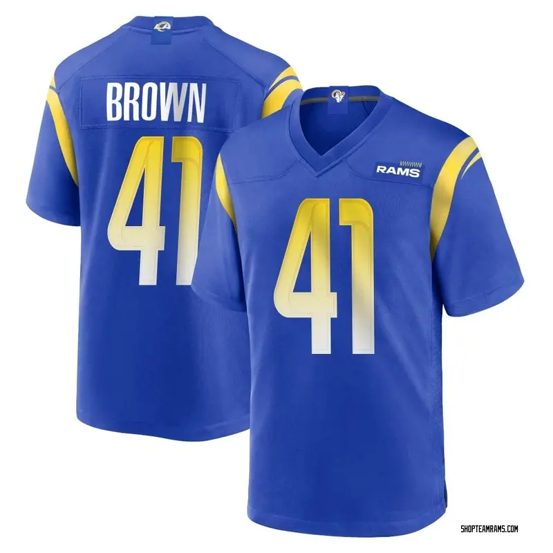 Nike Malcolm Brown Los Angeles Rams Game Brown Royal Alternate Jersey - Men's