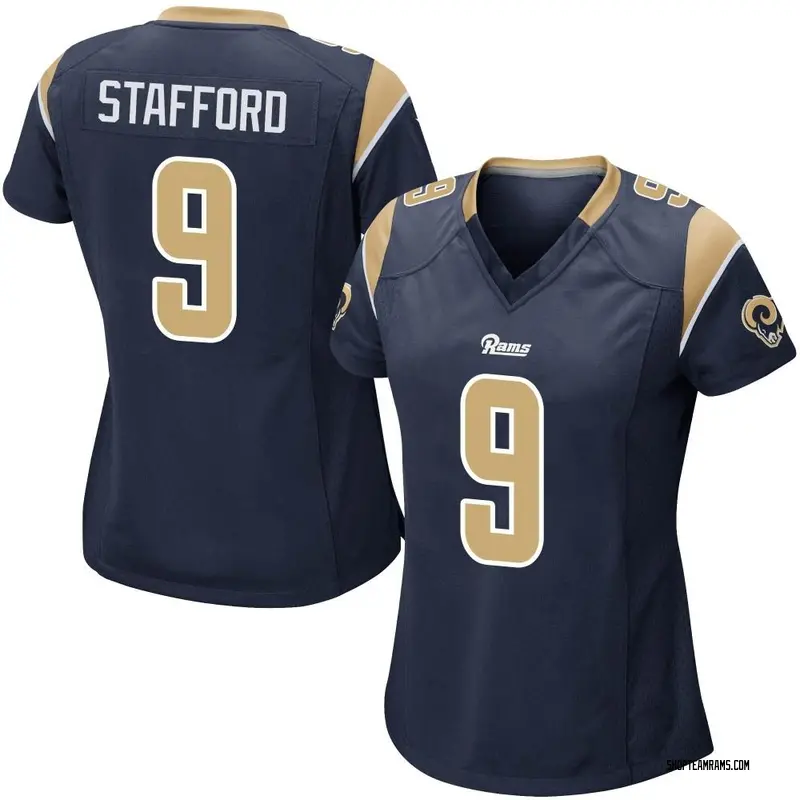 Nike Matthew Stafford Los Angeles Rams Game Navy Team Color Jersey - Women's