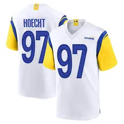 Nike Michael Hoecht Los Angeles Rams Game White Jersey - Youth