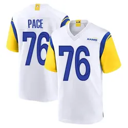 Nike Orlando Pace Los Angeles Rams Game White Jersey - Youth