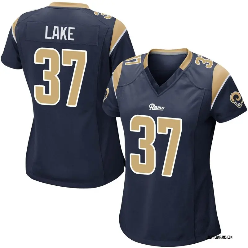 Nike Quentin Lake Los Angeles Rams Game Navy Team Color Jersey - Women's