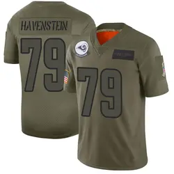 Nike Rob Havenstein Los Angeles Rams Limited Camo 2019 Salute to Service Jersey - Men's