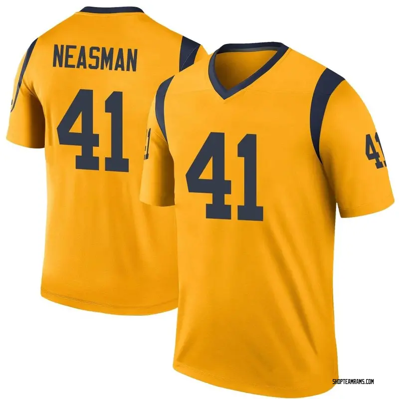 Nike Sharrod Neasman Los Angeles Rams Legend Gold Color Rush Jersey - Men's