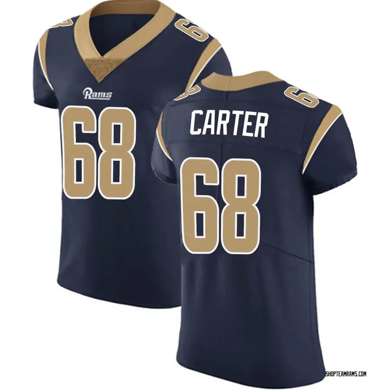 Nike T.J. Carter Los Angeles Rams Elite Navy Team Color Vapor Untouchable Jersey - Men's