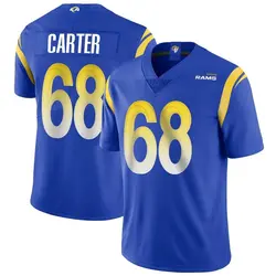 Nike T.J. Carter Los Angeles Rams Limited Royal Alternate Vapor Untouchable Jersey - Youth