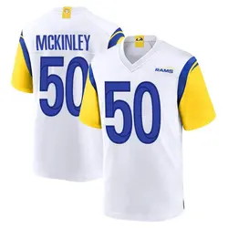 Nike Takkarist McKinley Los Angeles Rams Game White Jersey - Men's