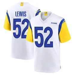 Nike Terrell Lewis Los Angeles Rams Game White Jersey - Men's