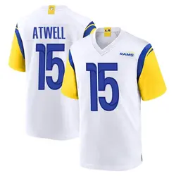 Nike Tutu Atwell Los Angeles Rams Game White Jersey - Men's