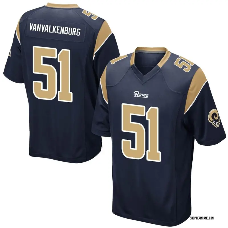 Nike Zach VanValkenburg Los Angeles Rams Game Navy Team Color Jersey - Youth